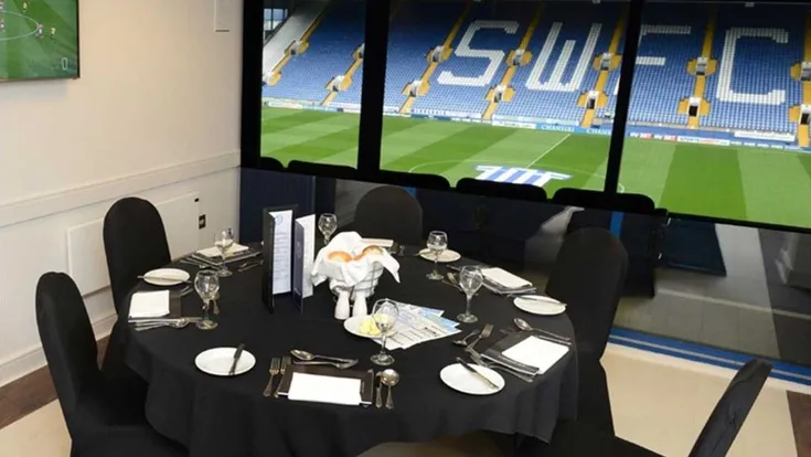 Khu vực dịch vụ khách sạn và tiện ích VIP sang trọng tại sân Hillsborough