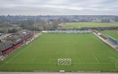 Sân Blackwell Meadows nhìn từ trên cao, biểu tượng của sự hợp nhất giữa bóng đá và rugby tại Darlington