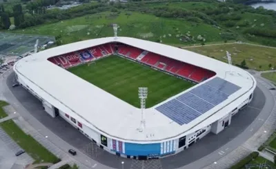 Toàn cảnh sân Eco-Power Stadium nhìn từ trên cao, sân nhà của Doncaster Rovers với kiến trúc hiện đại