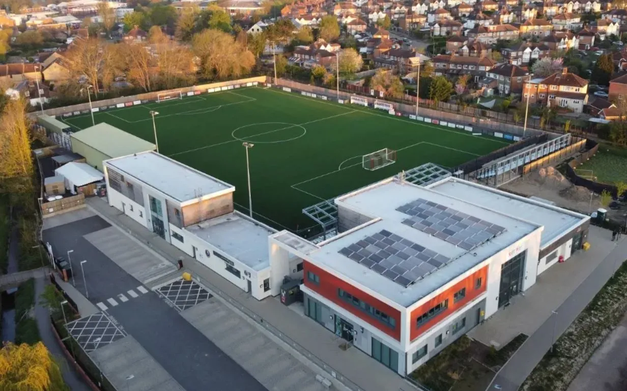 Toàn cảnh sân vận động Meadowbank nhìn từ trên cao